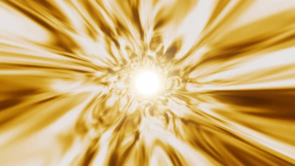Effect of Boiling Gold or Core of the Star Radiation Yellow Background Gold Rays Splash Glow Motion