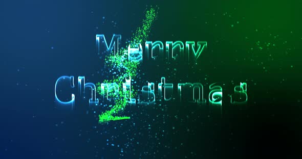 Illustration of christmas greeting with merry christmas message 4k alt
