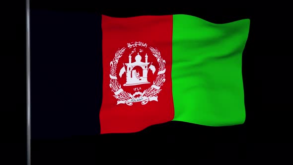 Afghanistan Flag Animation 4k