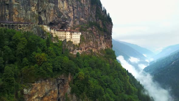 Carved Mountain Church for Orthodox Belief, Sumela Monastery, Trabzon, Turkey