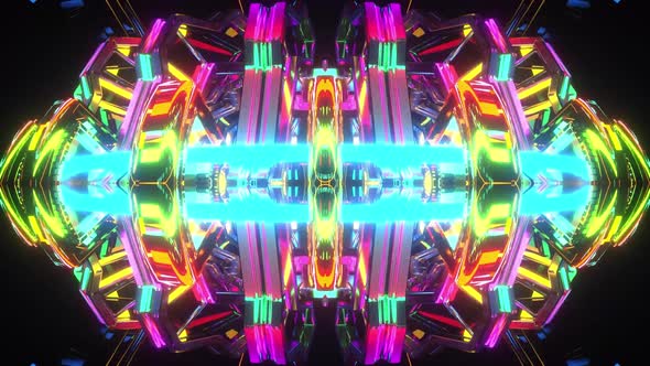 VJ Neon Electric Colourful Geometry Led Screens