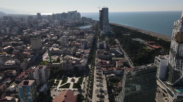 Gorgeous City on the Shore of Black Sea Batumi Georgia Sunny Day alt