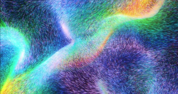 psychedelic stream of fractal pattern and swirling particles.