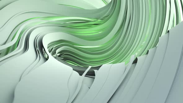 Abstract Green Lines
