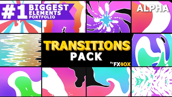 Juicy Colorful Transitions | Motion Graphics Pack