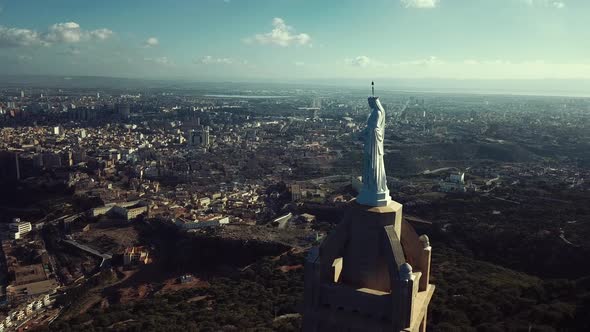 Aerial View Of Fort Santa Cruz And Oran, Algeria alt