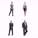 4K alpha channel,3D people walking on transparency background - VideoHive Item for Sale