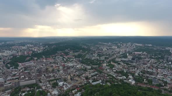 View From the Drone to Lviv
