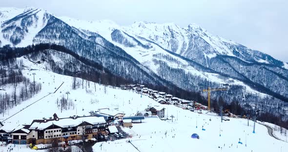 23 February 2022 Olympic Village Adler Rosa Khutor Sochi Ski and Snowboarding Resort In Russian alt