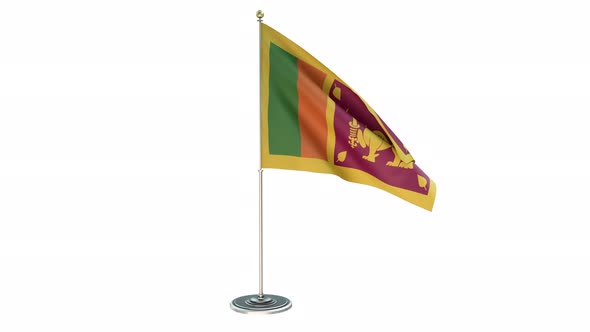 Sri Lanka Office Small Flag Pole
