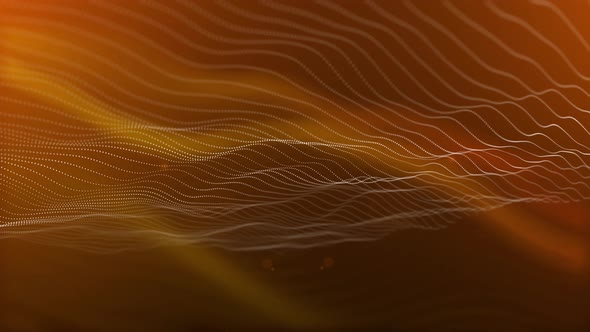 Beautiful Golden color particles animation. Golden color line wave animation. alt