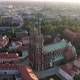 Aerial view of The Cathedral of St. John the Baptist in Wroclaw, Poland - VideoHive Item for Sale