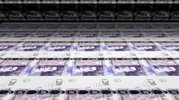 Printing Money British Pounds