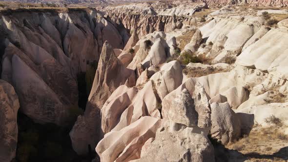 Cappadocia Landscape Aerial View. Turkey. Goreme National Park alt