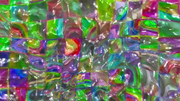 Abstract glossy liquid wavy geometric background alt