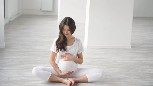 Attractive Asian Female Expecting Baby Momtobe