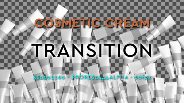 Tubes of white cream transition | UHD | 60fps alt