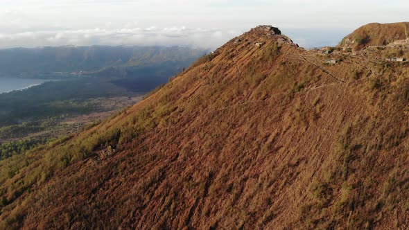 Morning on Mt. Batur in Bali, Indonesia