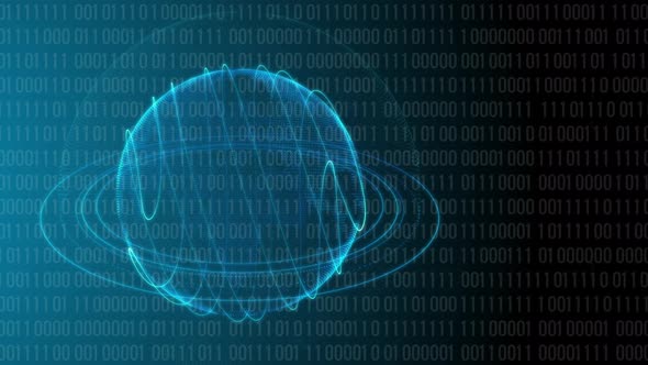 Bg code Earth Blue motion  graphic