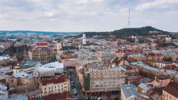 Hyperlapse of the Historical Center of Lviv UNESCO's Cultural Heritage alt