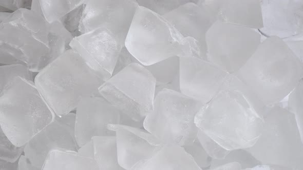 Closeup ice cubes rotating, Stock Footage | VideoHive