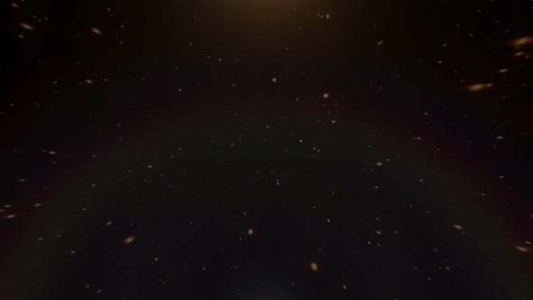 Golden Space Meditation Stars Motion Background