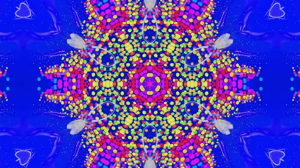 Kaleidoscope Effect From Wavy Shiny Liquid Surface with Distorted ...