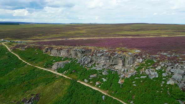 Peak District National Park  Aerial View  Travel Photography alt