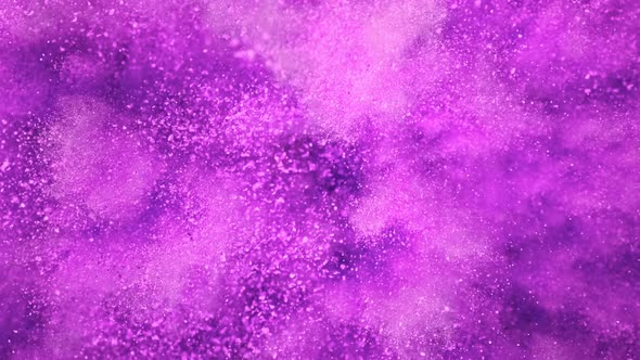 Super Slowmotion Shot of Pink Powder Explosion at 1000Fps alt
