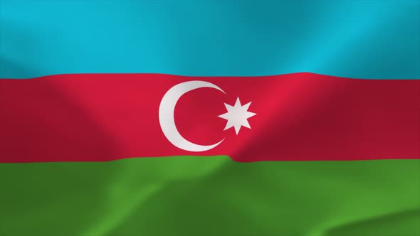 Azerbaijan Waving Flag 4K Moving Wallpaper Background alt