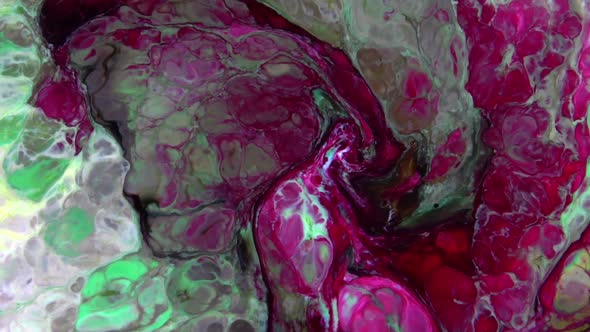 Colorful Liquid Ink Colors Blending Burst Swirl Fluid 45