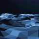 Blue polygonal abstract background, Seamless loop video
