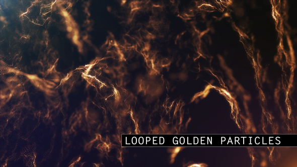 Golden Particles Background