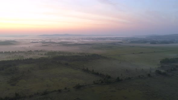 Sunrise in Foggy Valley alt