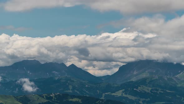 Clouds Move Over the European Alps alt