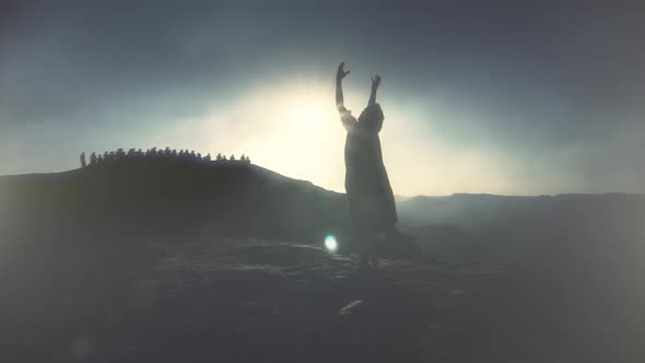 Jesus Sermon On The Mount With Disciples alt