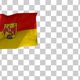 Burgenland Flag on Flagpole with Alpha Channel - 4K - VideoHive Item for Sale