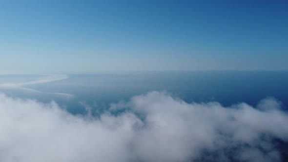 Abstract Aerial Nature Summer Ocean Sunset Sea and Sky Background alt