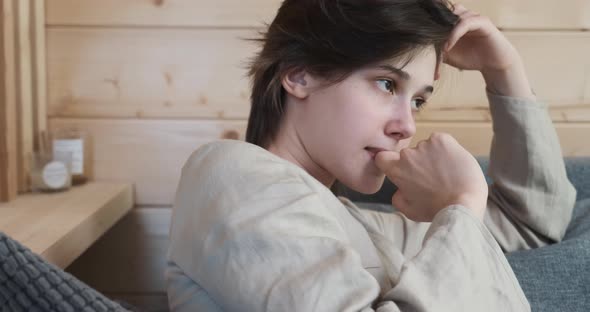 Young Frustrated Woman Feeling Despair and Stress Pain and Depression