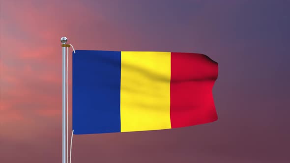 Romania Flag 4k alt