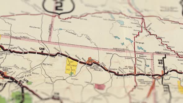 Usa Old Road Paper Map Slider Shot alt