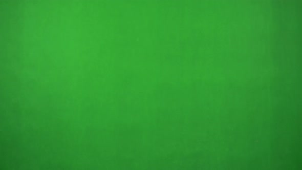 Young Pretty Blond Woman Appears From Down in Scene and Smiles - Green Screen - Studio alt