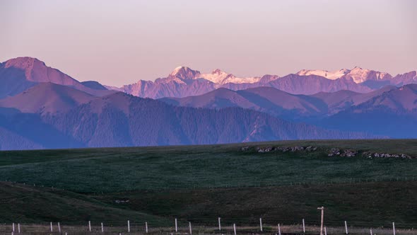 The landscape of grassland in Xinjiang, China alt
