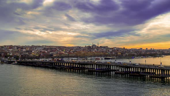 Istanbul Golden Horn Time Lapse