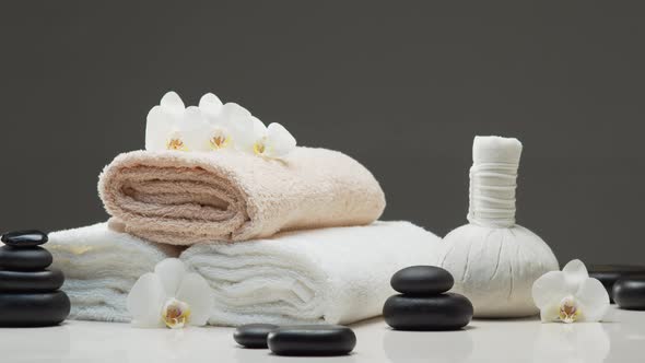 Spa background. Massage, oriental therapy, wellbeing and meditation concept. alt