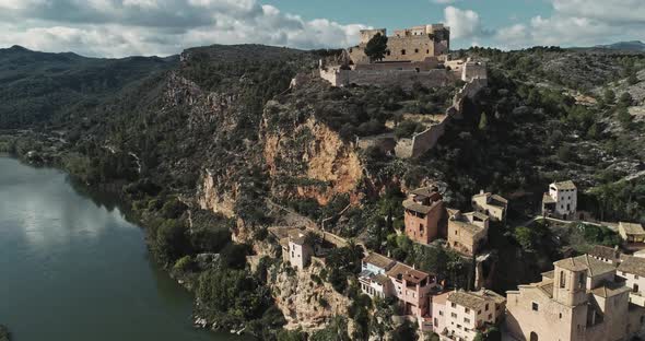 Miravet Village and Castle in Catalonia Spain alt