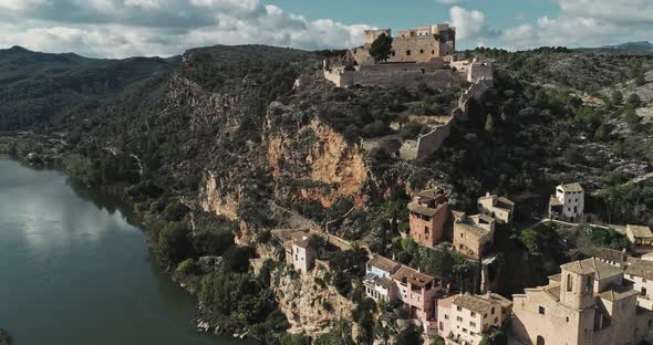 Miravet Village and Castle in Catalonia Spain