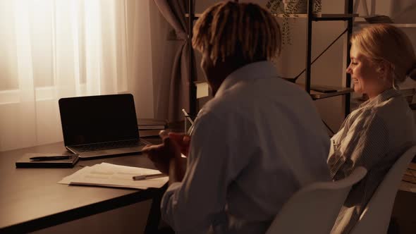 Great Speech Inspired Couple Online Conference alt