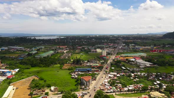 Road and Streets in the Town of Tacloban Philippines alt