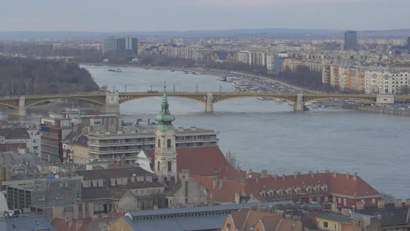 The Margaret Bridge over the Danube River